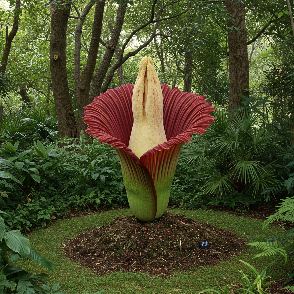 3. Corpse Flower (Amorphophallus titanum)
