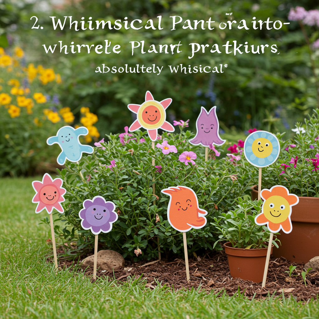 2. Whimsical Plant Markers