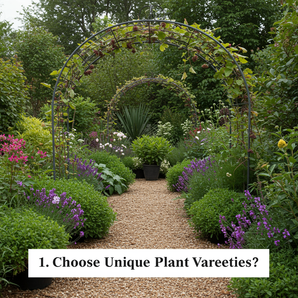 1. Choose Unique Plant Varieties