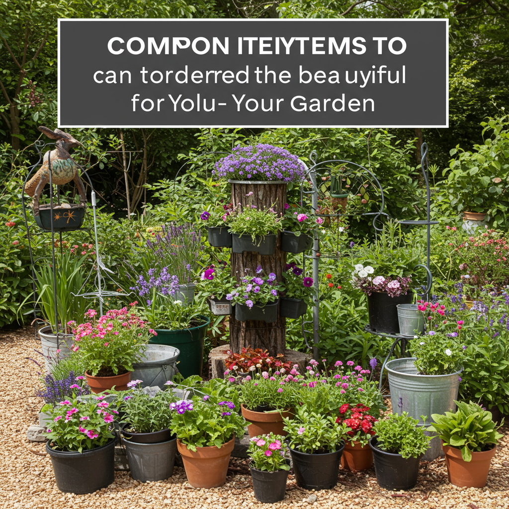 Common Items to Upcycle for Your Garden