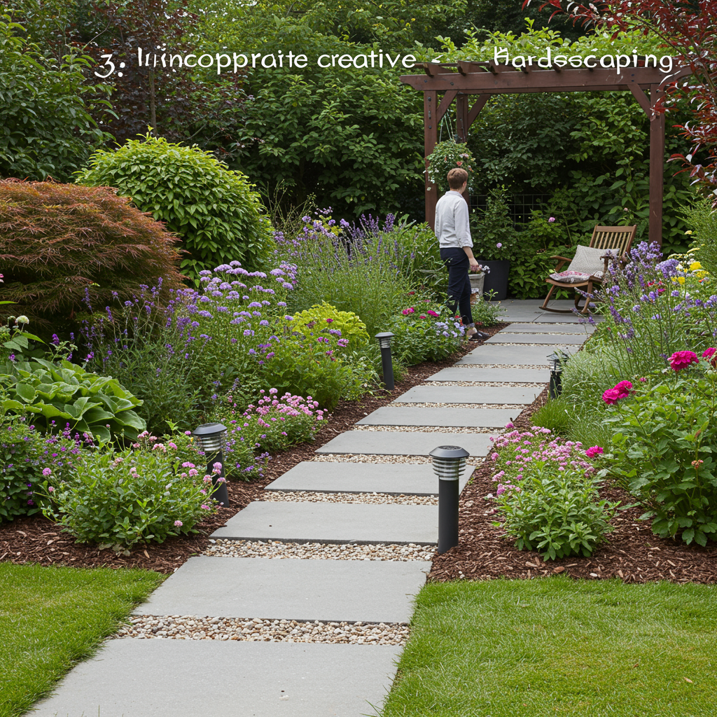 3. Incorporate Creative Hardscaping
