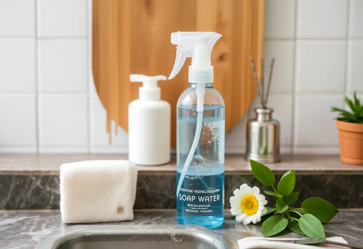 1. Soap and Water Spray