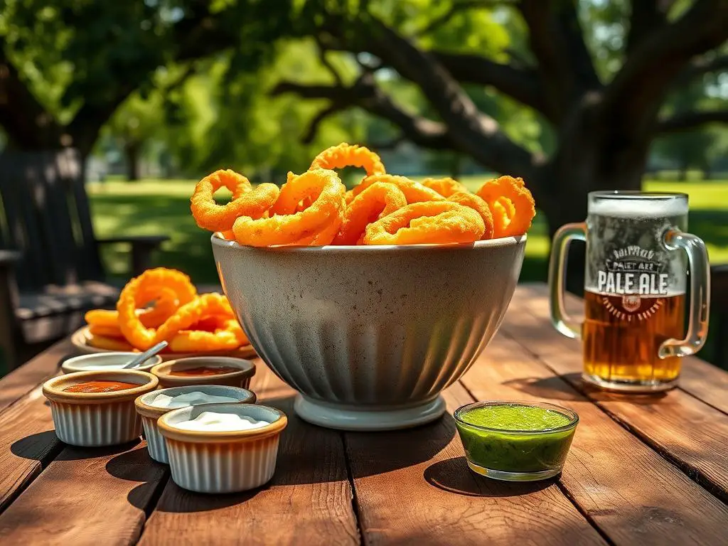 Serving Suggestions for Beer-Battered Onion Rings