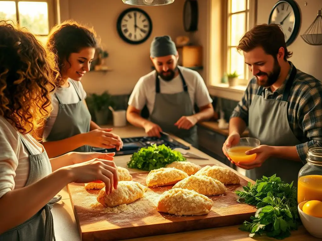 Preparation Steps for Parmesan Baked Chicken