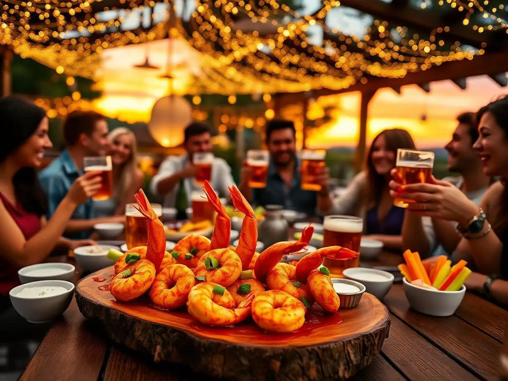 Serving Suggestions for Spicy Buffalo Shrimp