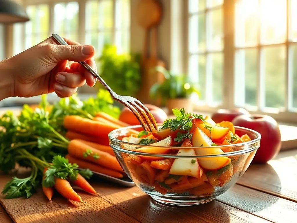 Health Benefits of Fresh Carrot Apple Salad