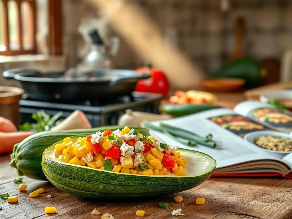 Ingredients for a Loaded Zucchini Bake