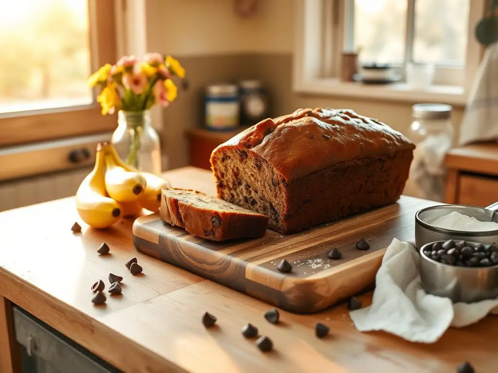 Recipe for Moist Chocolate Chip Banana Bread