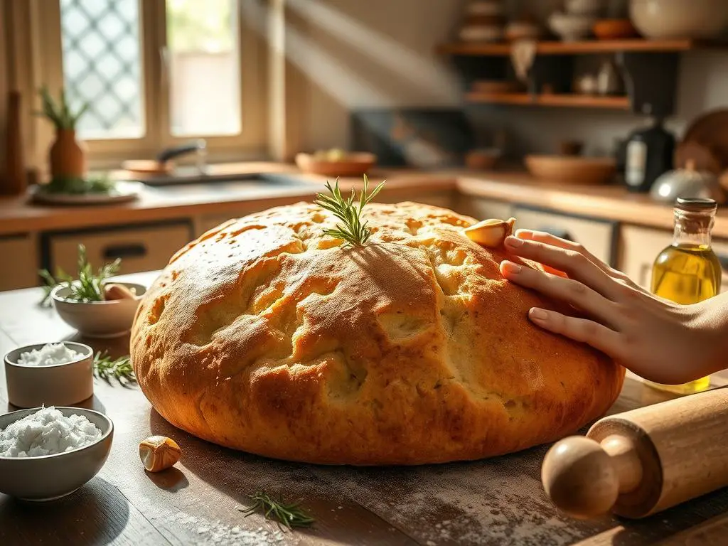 Baking Your Rosemary Garlic Focaccia
