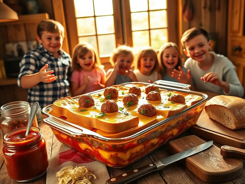 What is a Meatball Sub Grilled Cheese Casserole?