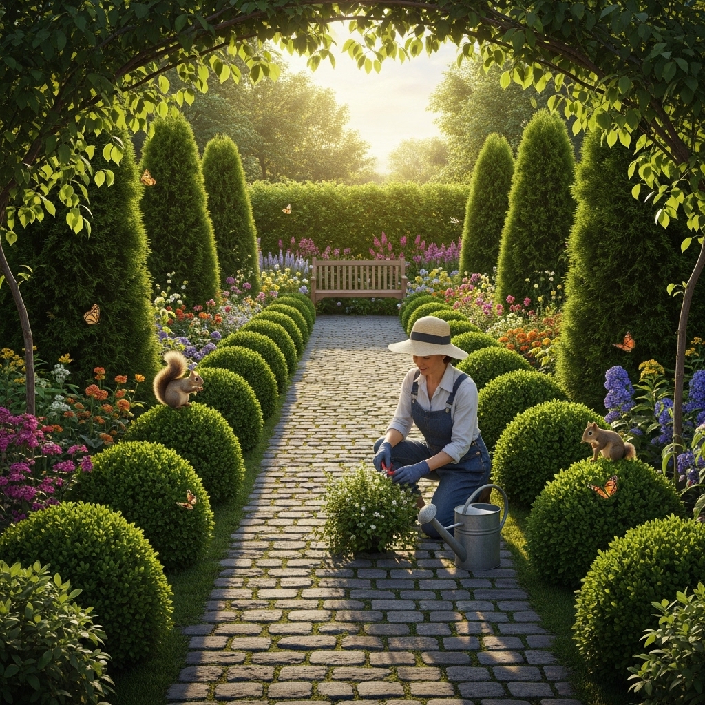 Maintaining Evergreen Border Plants