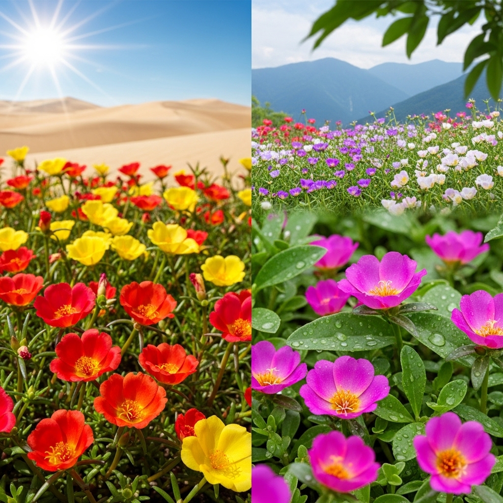 Portulaca in Different Climates