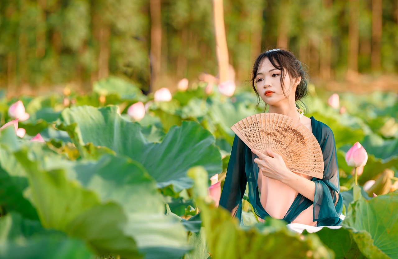 woman flower wallpaper model flowers nature lotus flowers fan pond bloom flower background beautiful flowers style