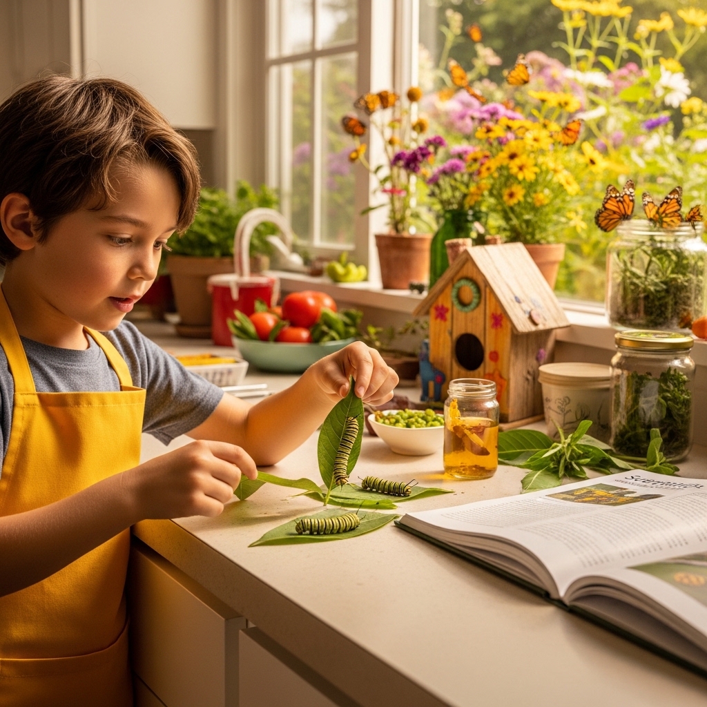 Feeding Your Monarch Caterpillars