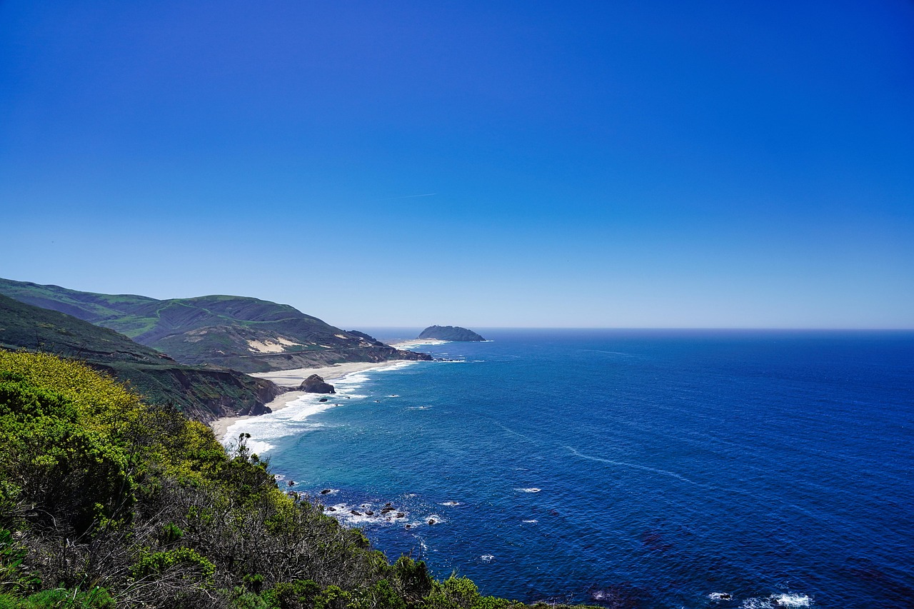 ocean  sea  coast  big sur  california  nature  pacific  landscape  blue sky  big sur  big sur  california  california  california  california  california