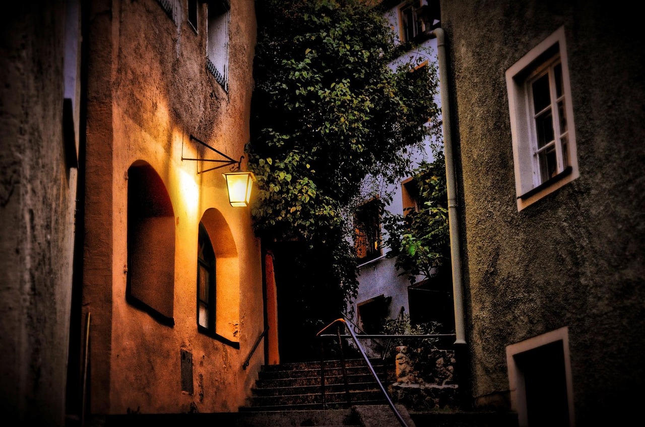 illuminated lantern alley stairs old town nighttime nighttime nighttime nighttime nighttime nighttime