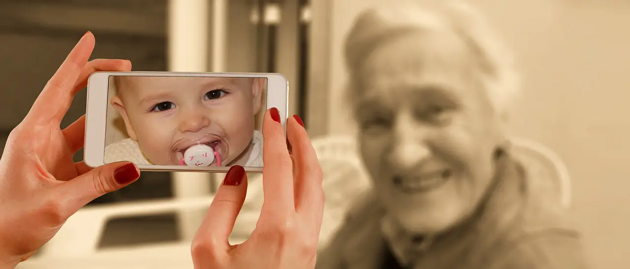face woman old infant young child youth aging age discrepancy difference philosophy reality virtual illusion desired image wishful imagination old aging aging aging aging aging age age age