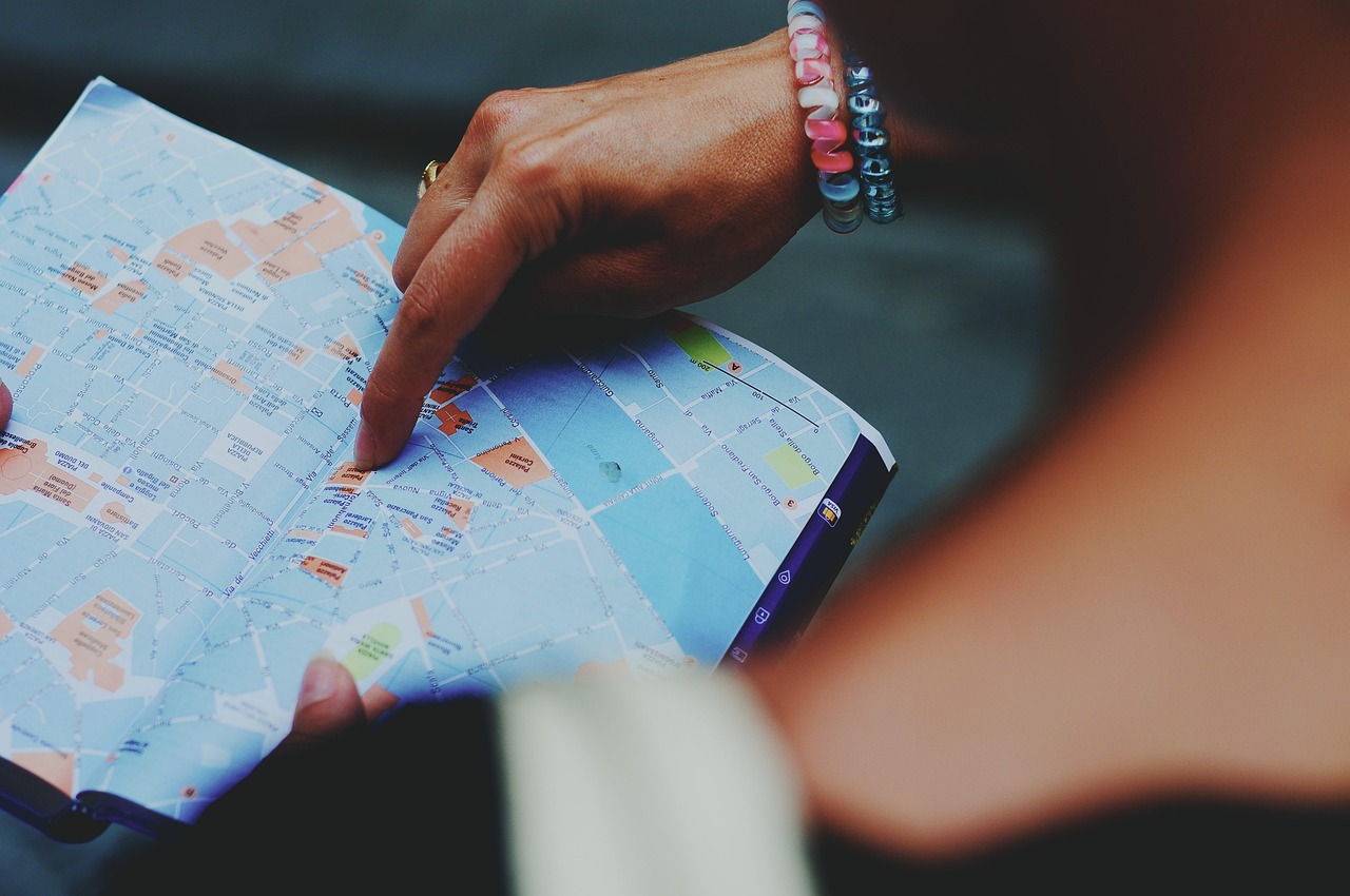 map tourism lost direction guide tourist guide travel traveler world holiday paper view world map planning details style woman europe