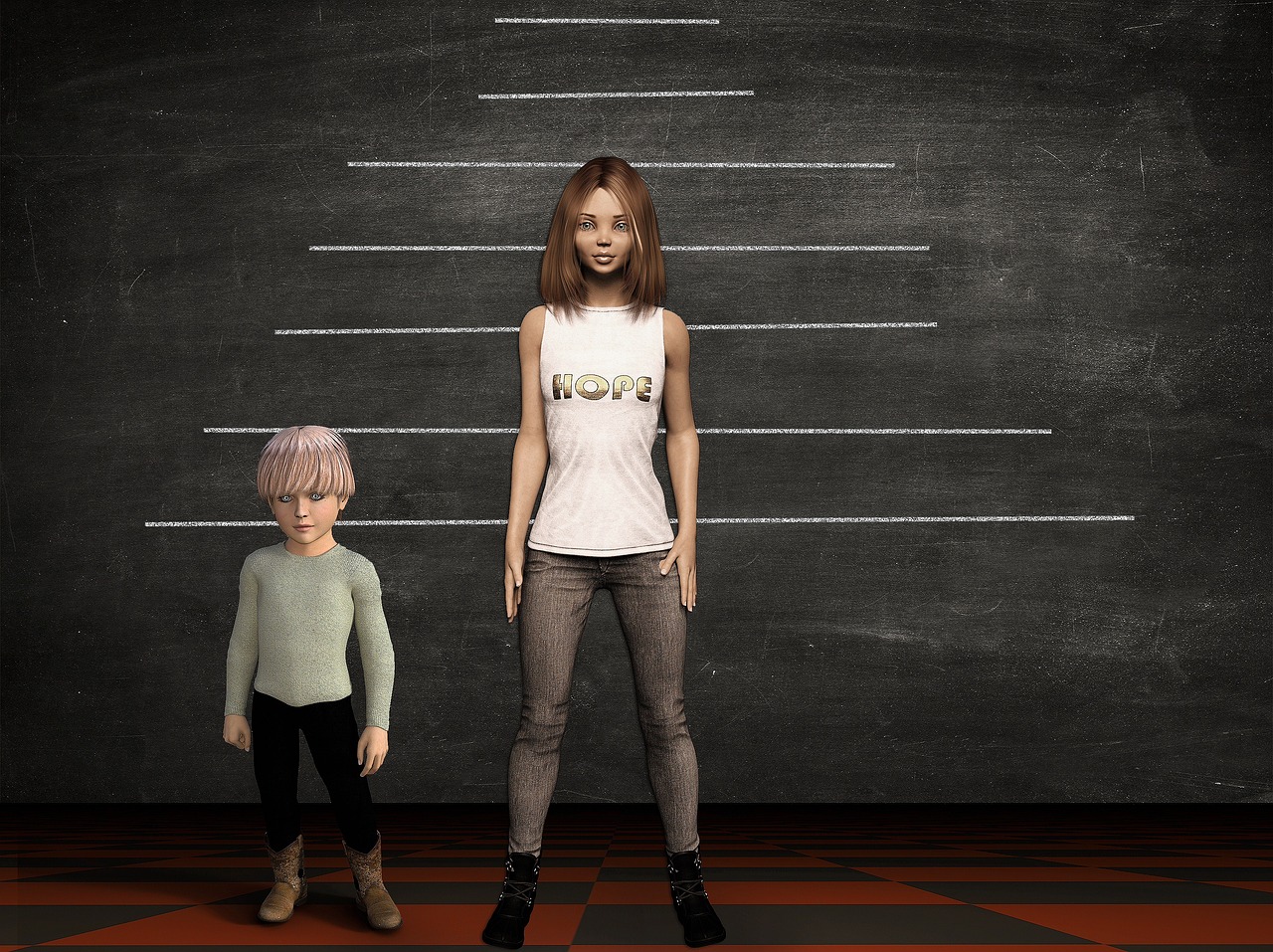 siblings size measure up people portrait a clothing girl boy children size size size size size measure up people