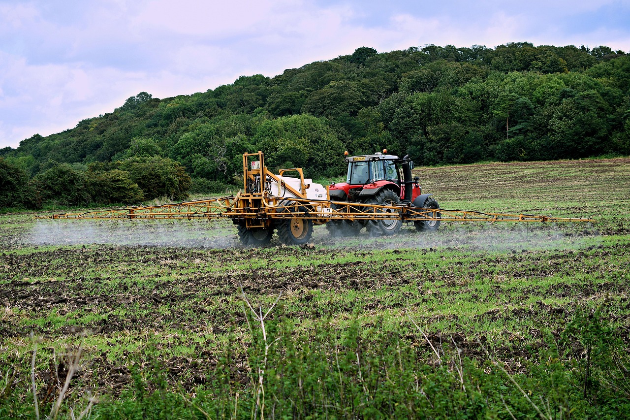 tractor field spray machine landscape countryside fertilizer plantation farm farming agriculture farmland machinery harvest pesticide forest woods nature rural fertilizer fertilizer fertilizer fertilizer fertilizer pesticide pesticide pesticide