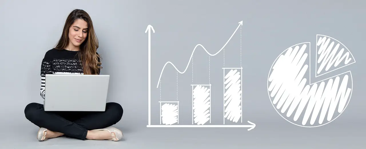 analytics charts business woman laptop computer analysis graph diagram report financial finance statistics profits market share growth rate earning investment money economy graph graph graph report financial finance finance statistics statistics investment investment investment money money money money money economy