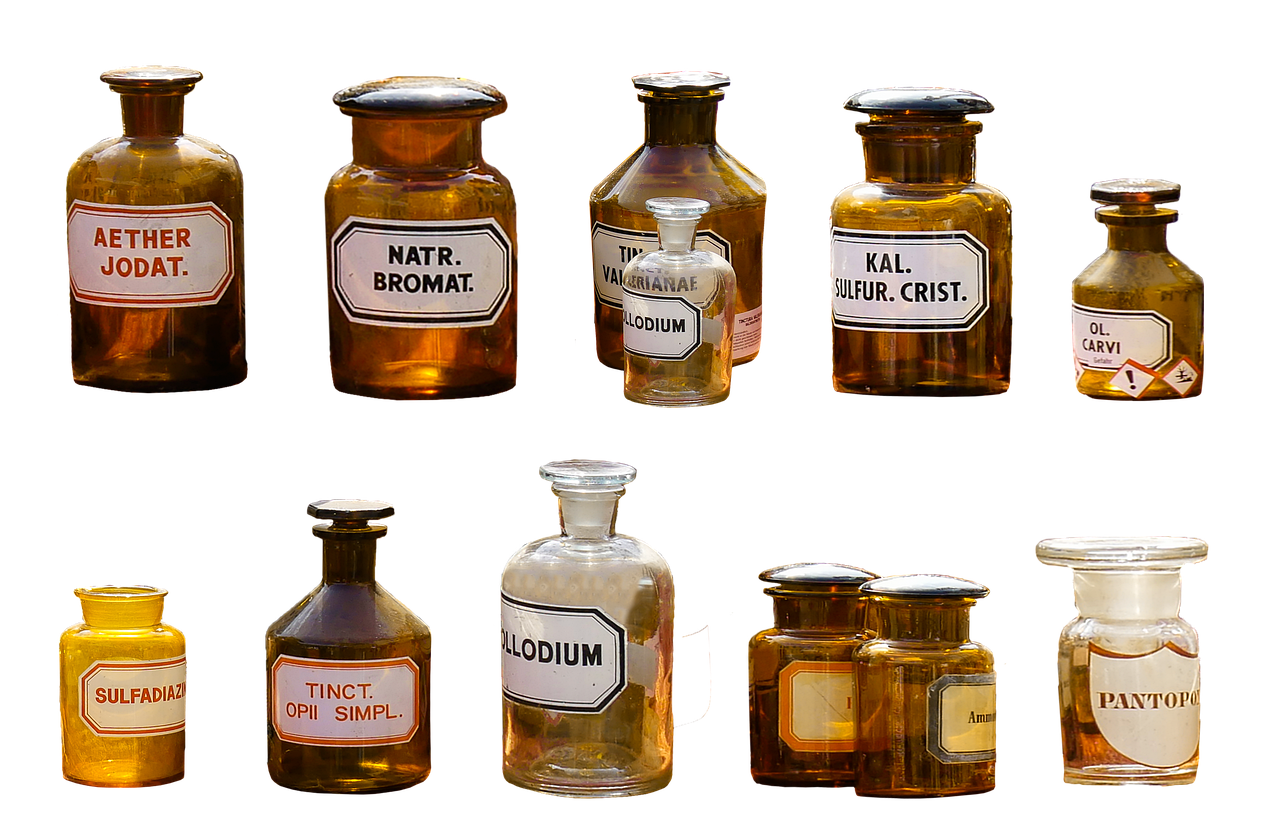 pharmacy isolated health medicine bottle chemistry science laboratory mix vial