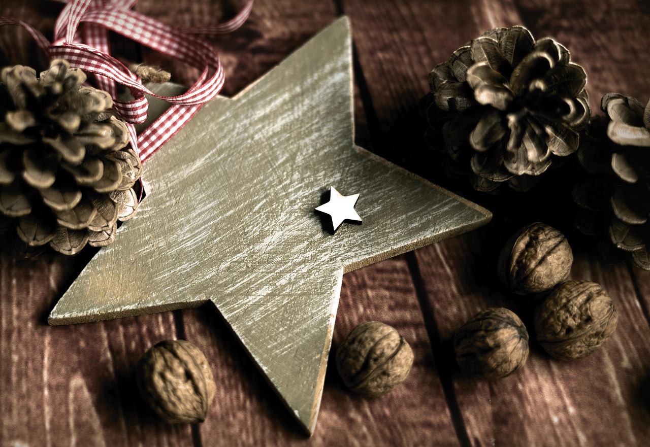 stars  christmas  decoration  ornament  christmas star  walnuts  christmas  christmas  christmas  christmas  christmas
