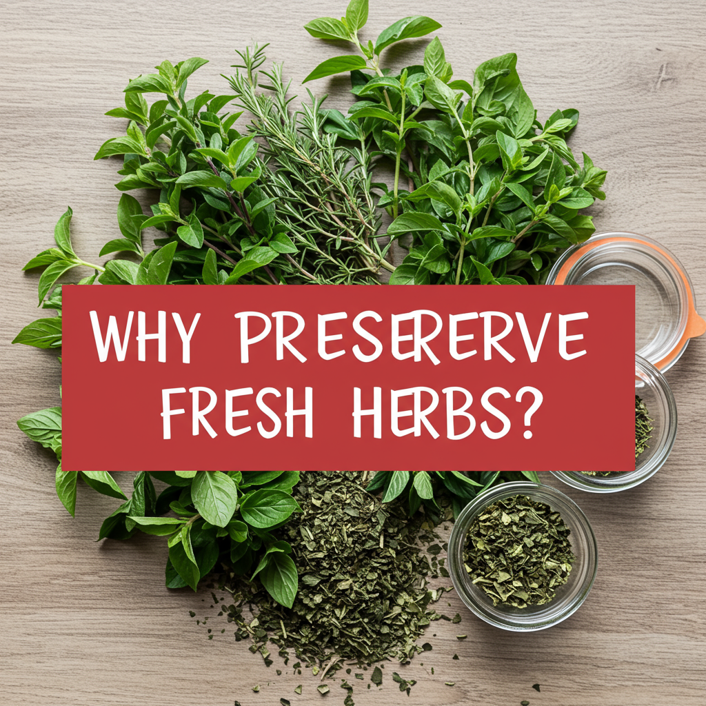 Why Preserve Fresh Herbs?