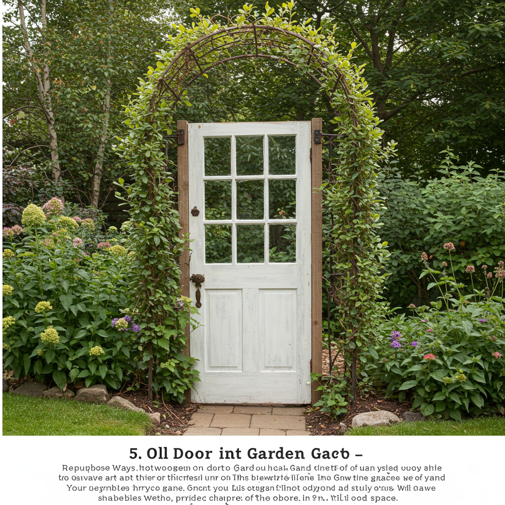 5. Old Door Garden Gate
