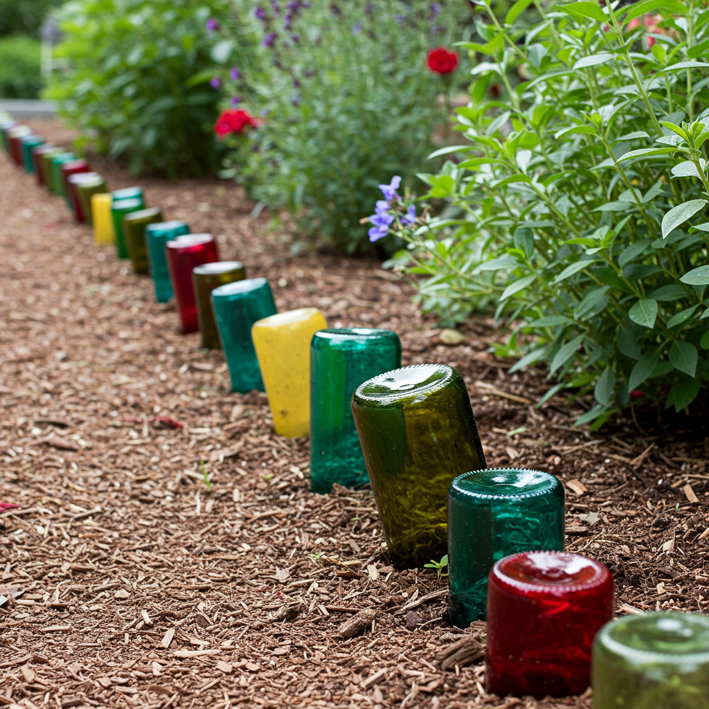 3. Glass Bottle Edging
