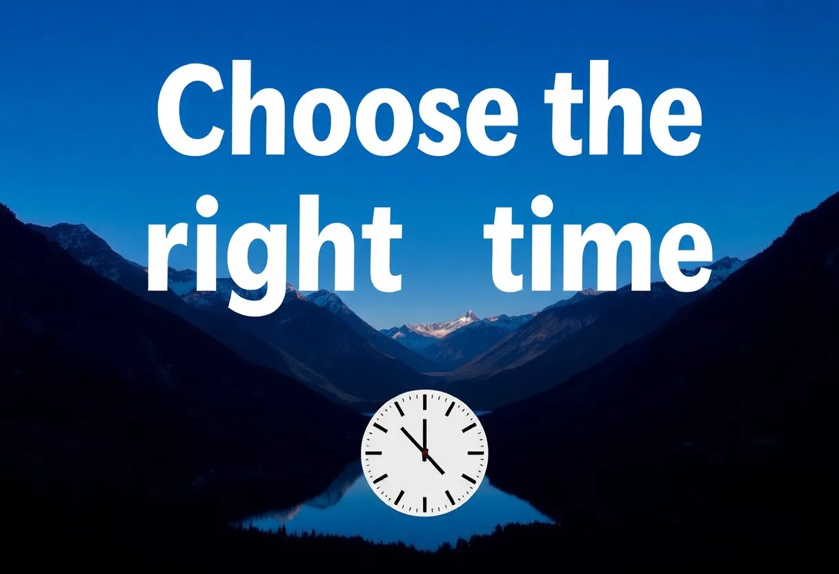 2. Choose the Right Time