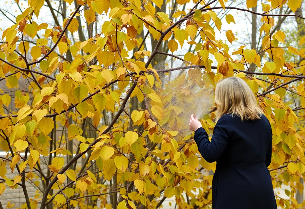 3. Dusting Off Leaves