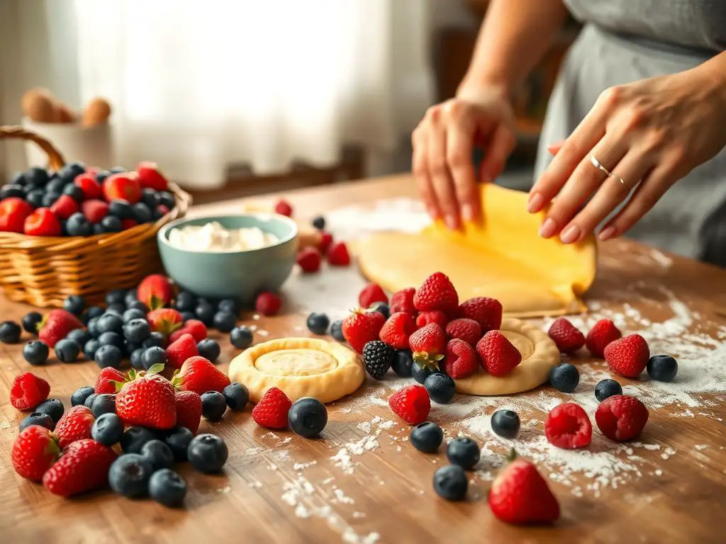 Ingredients for Sweet Mixed Berry Danishes