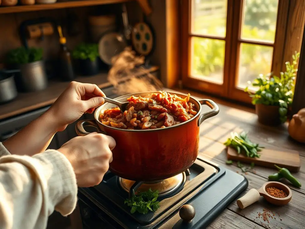 Preparing Your Hearty Beefy Baked Beans