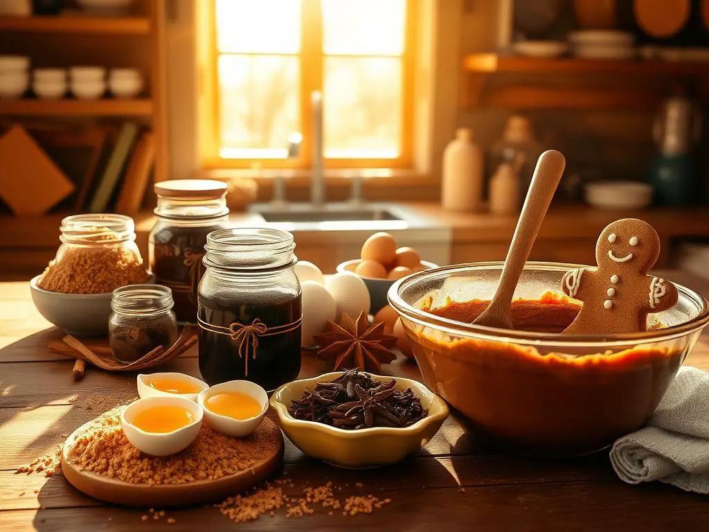 Ingredients for Gingerbread Cake