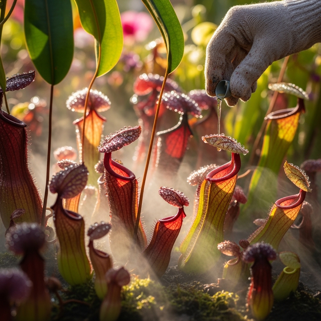 Feeding Pitcher Plants