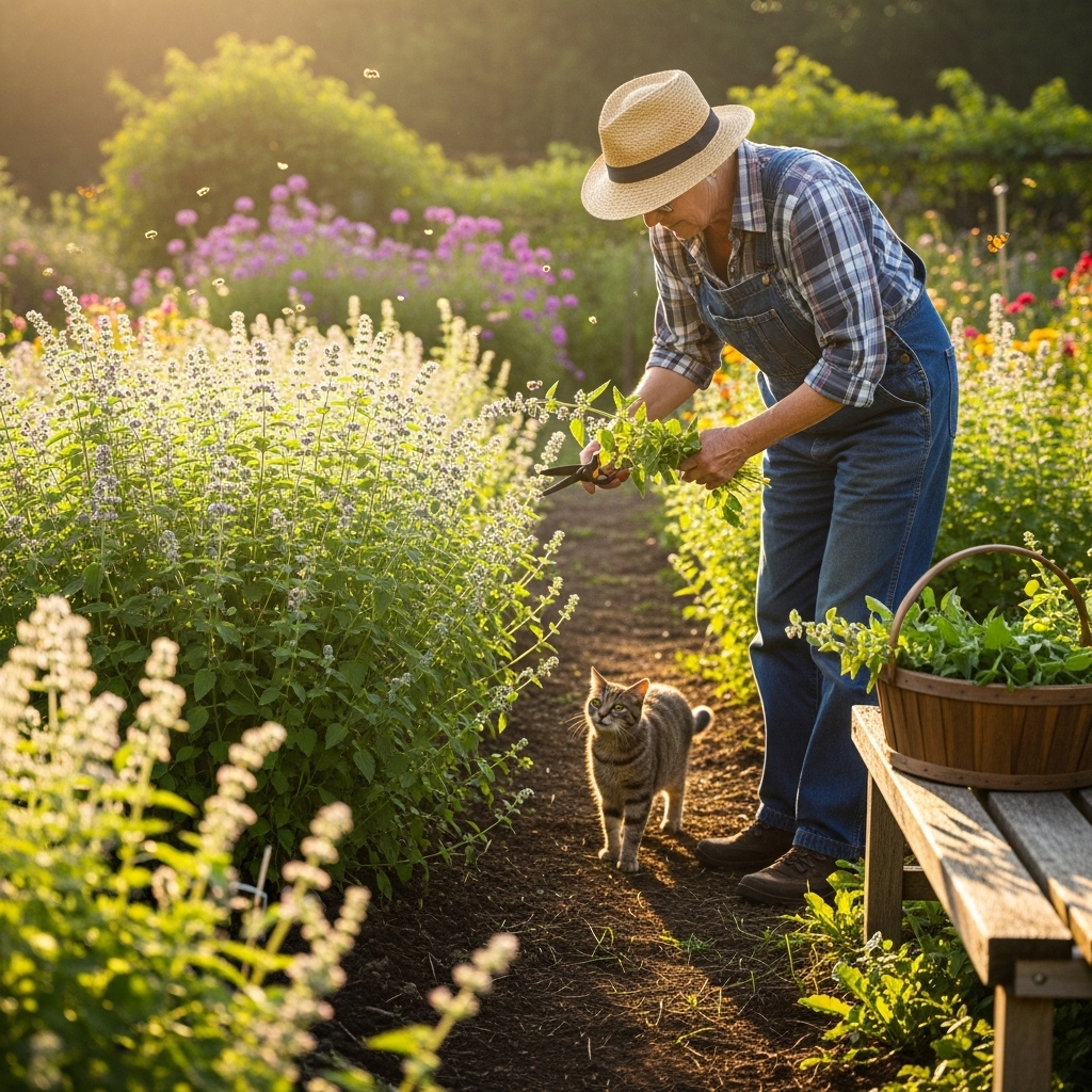 Harvesting Catnip: Timing and Techniques