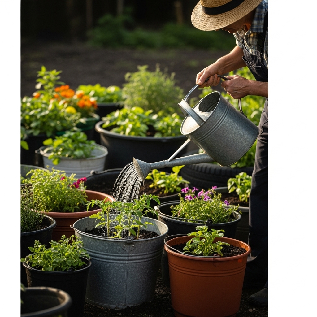 8. You Should Water Buckets the Same as Ground Plants