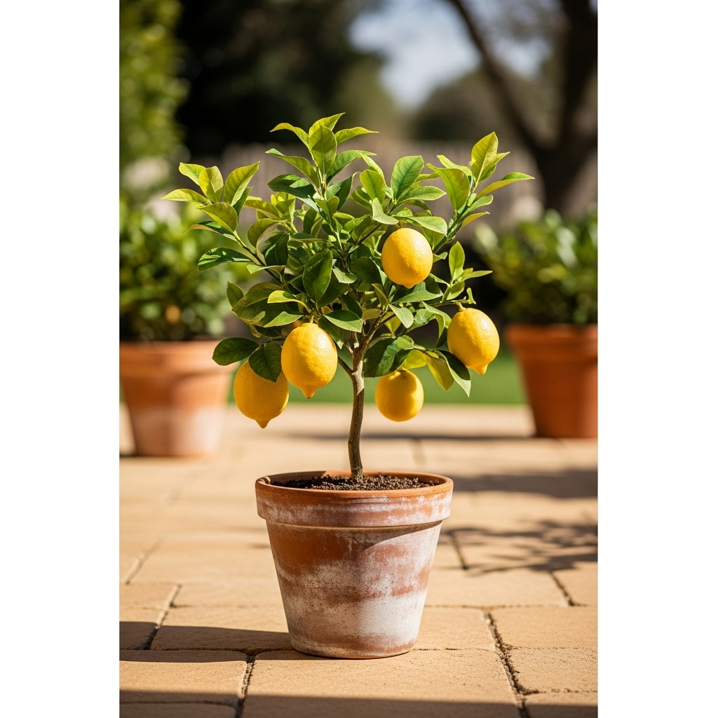 10. Miniature Fruit Trees in Buckets