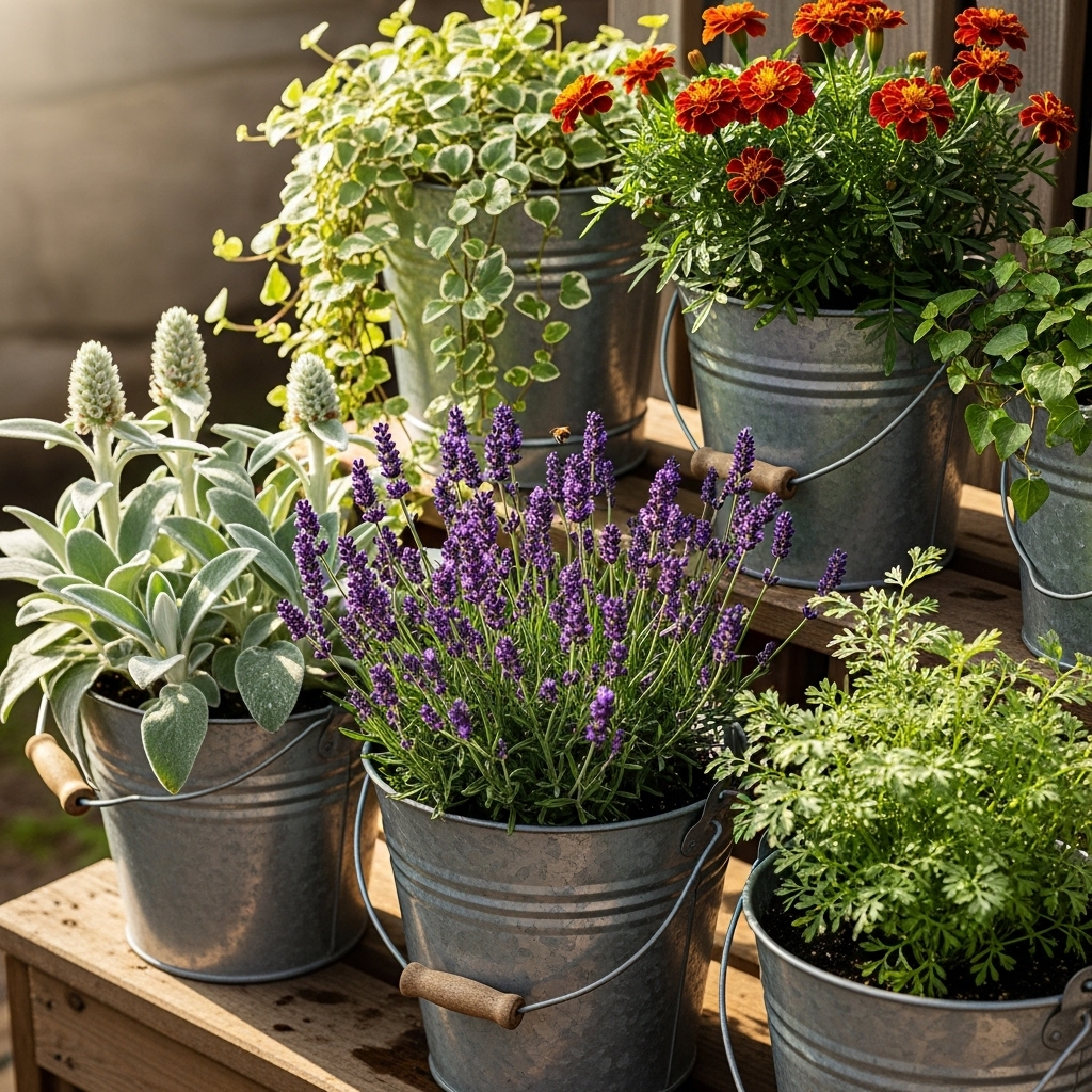 4. Sensory Bucket Garden
