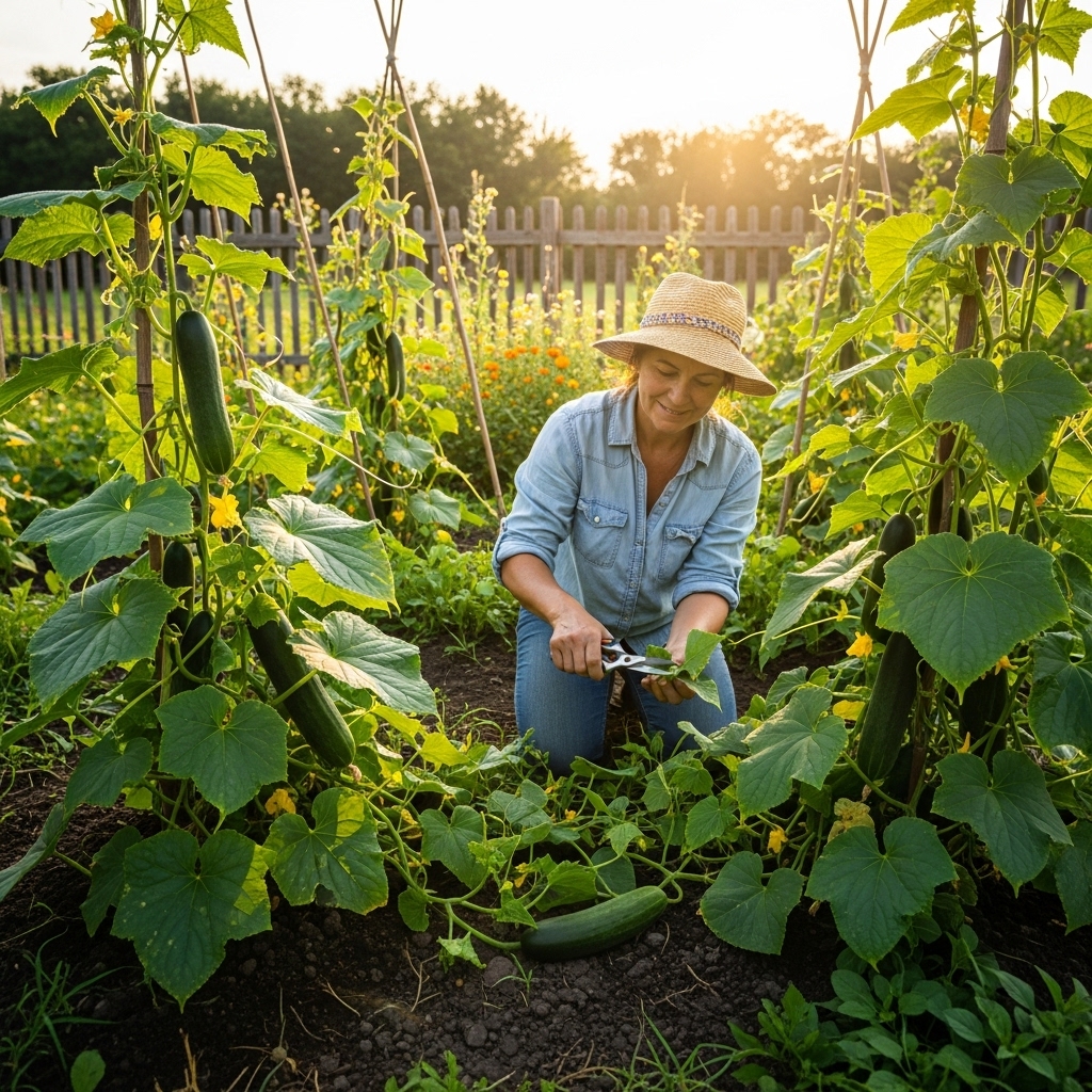 How to Prune Cucumber Plants for More Fruit