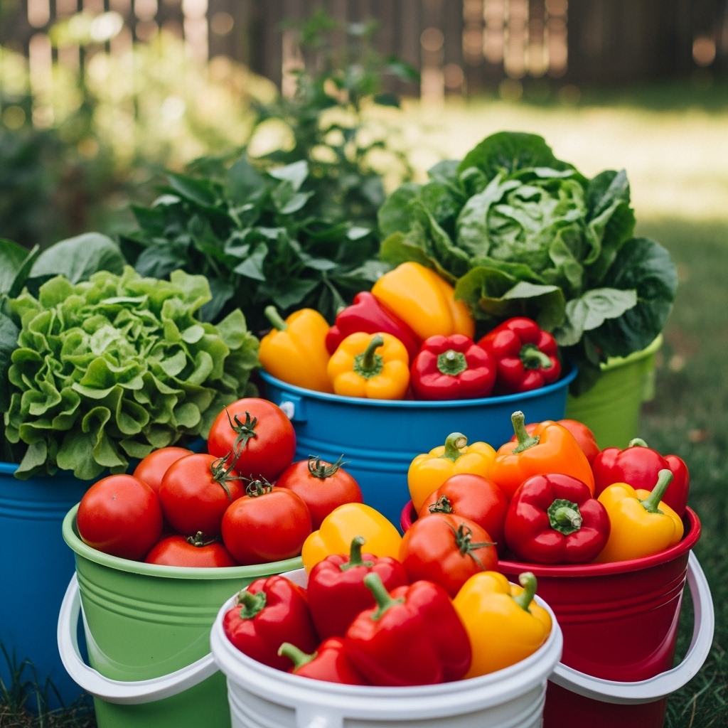 2. Vegetable Container Garden
