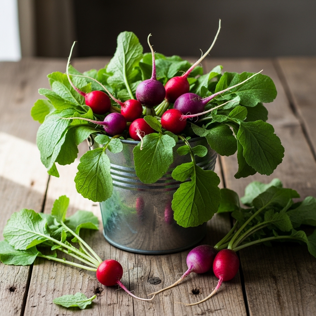 2. Radishes