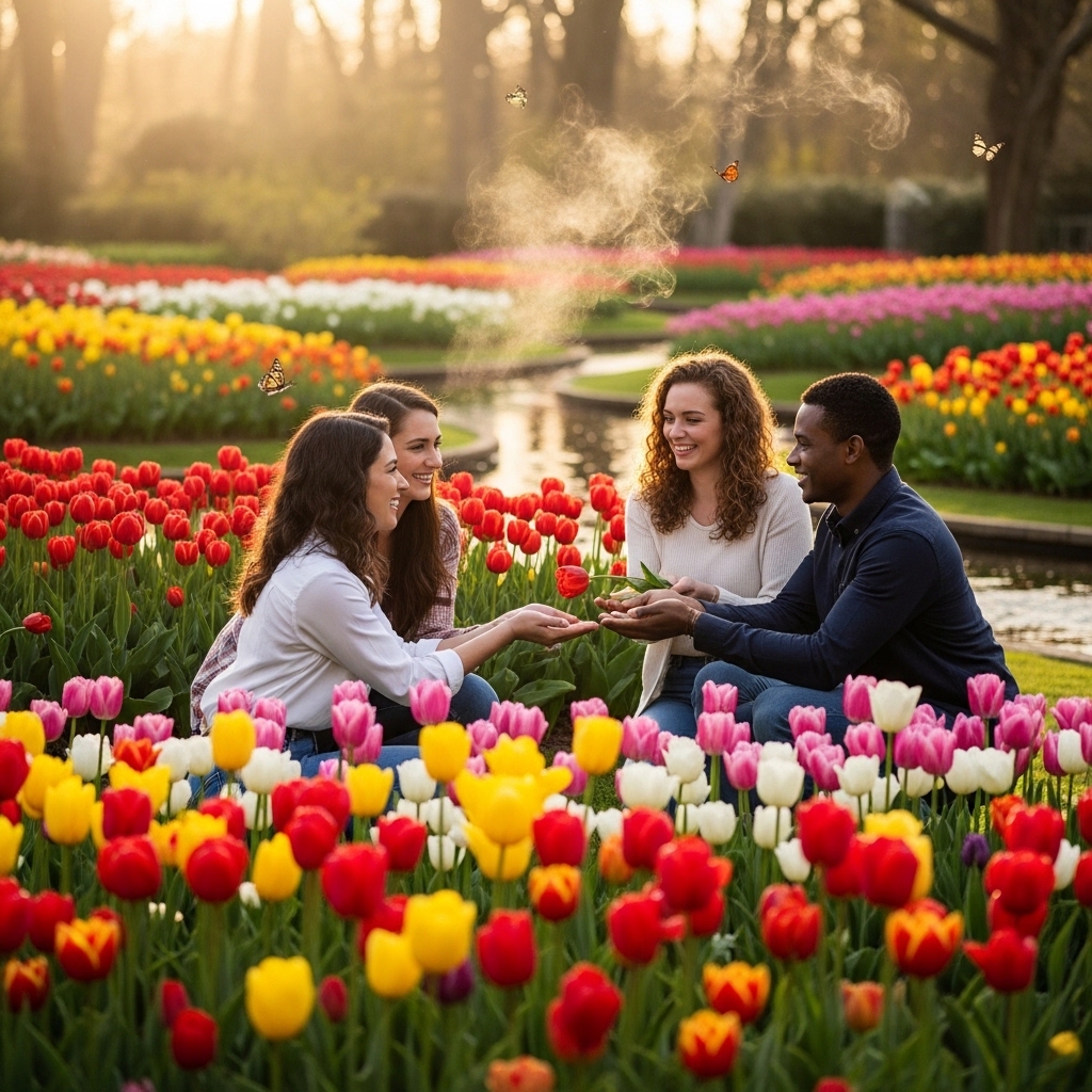 2. Tulips: Representing Love and Renewal