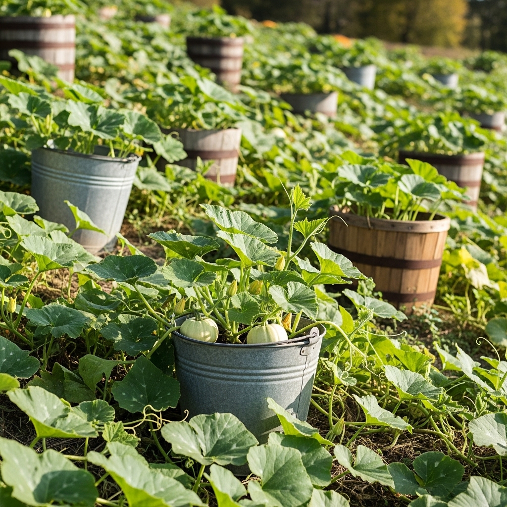 15. Bucket Pumpkin Patch
