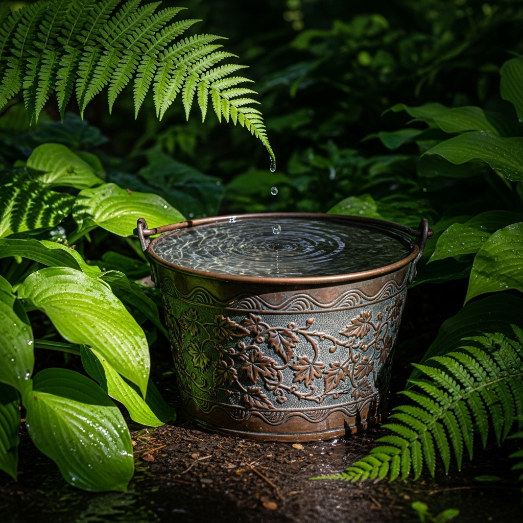 12. Bucket Rainwater Collection