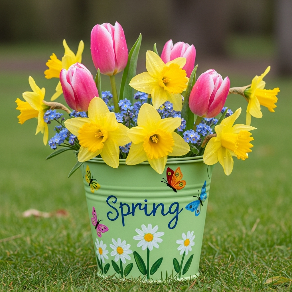 15. Seasonal Bucket Decorations