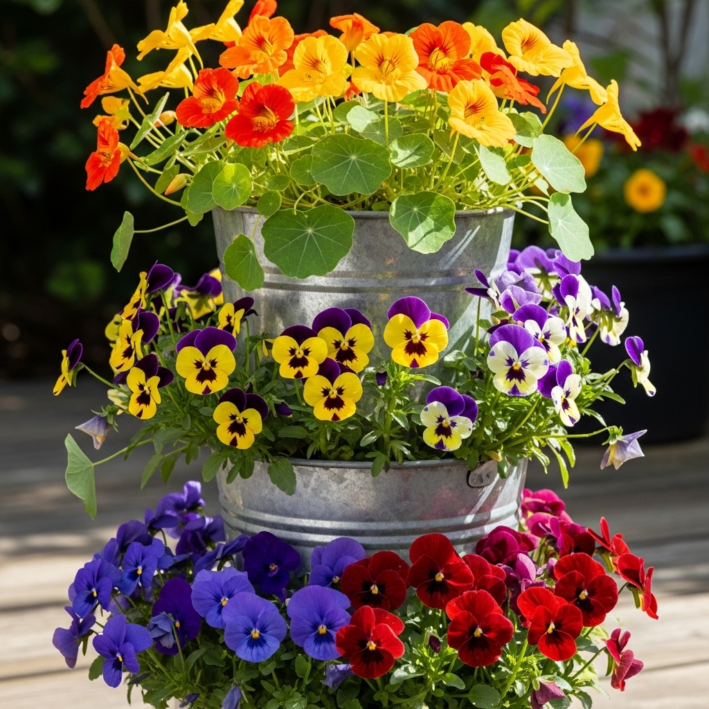 9. Edible Flower Garden