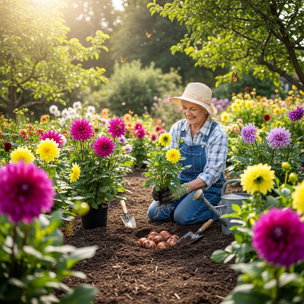 How to Plant Dahlias for Big Blooms (Easy Guide)