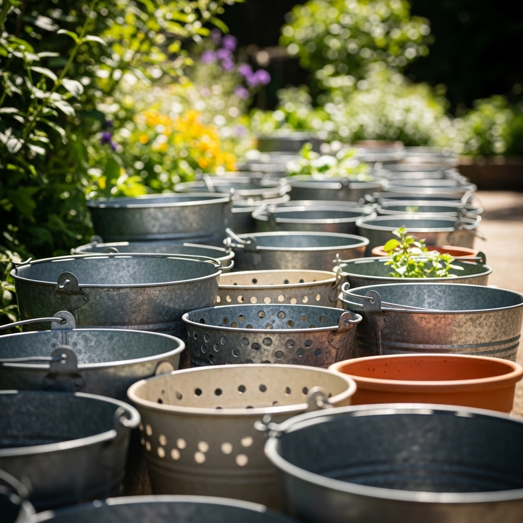 4. Buckets Must Have Drainage Holes